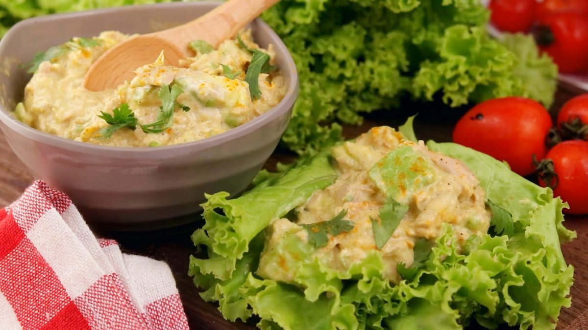 Keto Curry Spiked Tuna and Avocado Salad