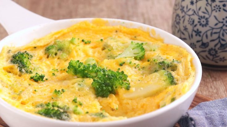 2 Keto Broccoli and Cheddar Frittata